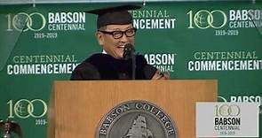 Akio Toyoda MBA’82 at Babson’s Centennial Commencement