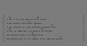 Joe Dassin - Le Jardin du Luxembourg - À Toi (Lyrics & Chords)