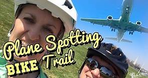 Biking Mount Vernon Trail, Gravelly Point -LIVE PLANE ACTION!