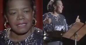 'Still I Rise' by Maya Angelou (1987, Live performance)