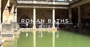 Roman Baths - Full Tour. Bath, Somerset, England.