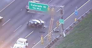 Man Dies After Being Ejected from Car and Landing on Freeway Sign