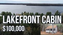 SOLD | Lakefront Off Grid Cabin | Maine Real Estate
