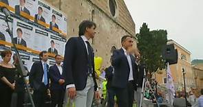 Luigi Di Maio fa tappa a Teramo video integrale RETE TV ITALIA