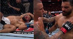 Social media reacts to Dustin Poirier's vicious comeback KO of Benoit Saint Denis at UFC 299