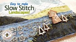 How to easily stitch a mindful slow stitching landscape embroidery!