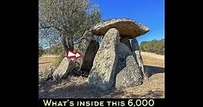 Entering an incredible dolmen in Portugal