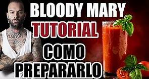 BLOODY MARY COCKTAIL / TUTORIAL COMO PREPARARLO #tutorial #cocktail #español 🍸💓