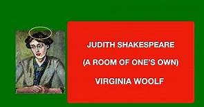 JUDITH SHAKESPEARE (A ROOM OF ONE'S OWN) BY VIRGINIA WOOLF