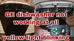 How to Fix GE Dishwasher Not Working At All | Only Blinking Start Light | Model GDT655SGJ0BB