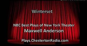 Winterset - Best Plays of New York Theater - Maxwell Anderson