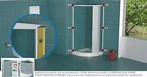 Come montare un box doccia semicircolare in PVC con apertura laterale - TUTORIAL HDcasa