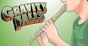Gravity falls ⚙⛓ flauta dulce fácil, tutorial con animación, canción fácil