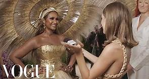 Iman on Her Gold Dress That Took 400 Hours to Make | Met Gala 2021 With Emma Chamberlain | Vogue