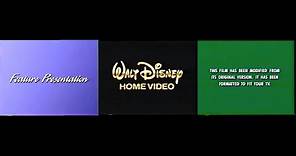 Feature Presentation/Gold Walt Disney Home Video (Black Background)/Green Format Screen (1996/1997)