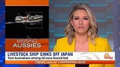 Two Australians Missing After Cargo Ship Sinks Off Japan