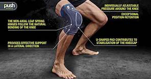 Push Sports Hinged Knee Brace designed for athletes - fitting instructions