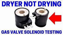 Gas Dryer Not Drying - How To Test The Gas Valve Solenoids In Seconds!