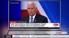 Pence goes after Trump during Town Hall