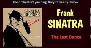 The Last Dance Frank Sinatra Lyrics