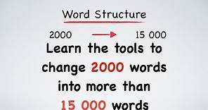English Vocabulary: Roots, Prefixes and Suffixes