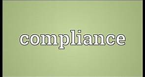 Compliance Meaning