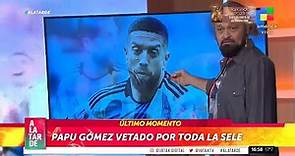 El Papu Gómez vetado por toda la Selección Argentina