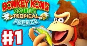 Donkey Kong Country: Tropical Freeze - Gameplay Walkthrough Part 1 - World 1: Lost Mangroves 100%