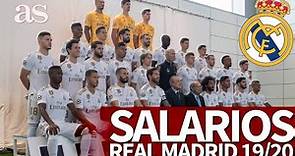 Sueldos y salarios anuales de la plantilla del Real Madrid 2019-2020 | Diario AS