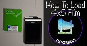 How to Load 4x5 film holders