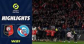 STADE RENNAIS FC - RC STRASBOURG ALSACE (3 - 0) - Highlights - (SRFC - RCSA) / 2022-2023