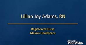 Lillian Adams Shines as a Nurse with Maxim Healthcare