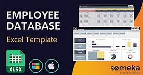 Employee Database Template | Record, track and analyze HR data in Excel!