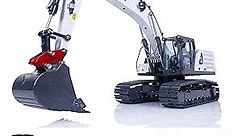 1/18 White RC Hydraulic Excavator Kabolite K961-100S Hydraulic Heavy Digger Machine (The RC Excavator Will be Shipped from Our US Warehouses)