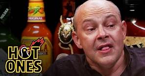 Rob Corddry Cries Real Tears Eating Spicy Wings | Hot Ones