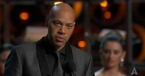 John Ridley winning Best Adapted Screenplay for "12 Years a Slave"