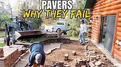 How NOT to Build with Pavers- Why They FAIL! *DIY your own successful paver project