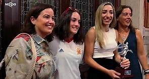 Recepción a Olga Carmona. Jugadora de la Selección Española Femenina de Fútbol
