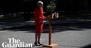 Prime minister Theresa May’s resignation speech in full