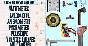 Types of Scientific Instruments | Instruments Names in English List of scientific Instruments & uses