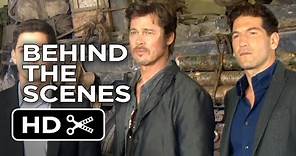 Fury Behind The Scenes - Photocall (2014) - Brad Pitt, Logan Lerman War Movie HD