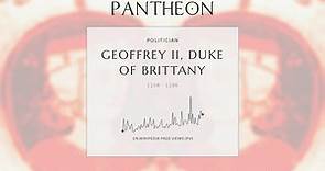 Geoffrey II, Duke of Brittany Biography - Duke of Brittany and 3rd Earl of Richmond