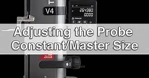 V Height Gage: Adjust the Probe Constant and Master Size