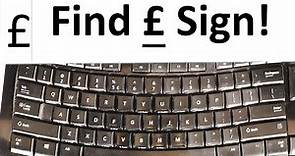 how to find pound sign (£) on the keyboard
