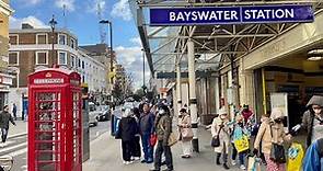 HDR LONDON WALK | Queensway and Bayswater Virtual Street Walking Tour | London Beautiful Streets