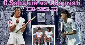Gabriela Sabatini vs Jennifer Capriati 💖 Boca Raton 1991 (Full Match).