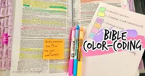 My Bible Color Coding System | How to Highlight Your Bible!