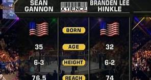 Sean Gannon vs Branden Lee Hinkle