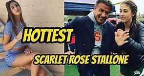 Sylvester Stallone's Beautiful Daughter Scarlet Rose Stallone 2018 || Star Kid || Biography