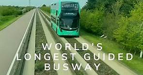 Guided Busway in Cambridge, England (A comfortable Journey)